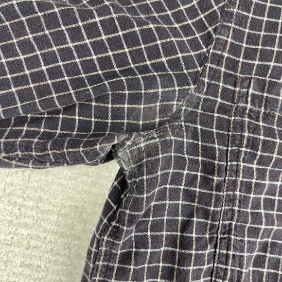 Outdoor Research Shirt Mens M Purple Check Ironhorse Long Sleeve Hemp READ** - Picture 8 of 16